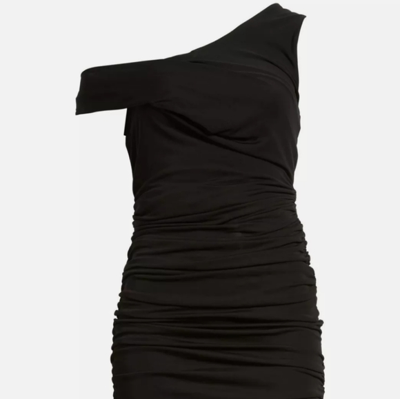 Kendall + Kylie Off the Shoulder Twist Dress Black Cocktail Size M *NWT* - Picture 4 of 5